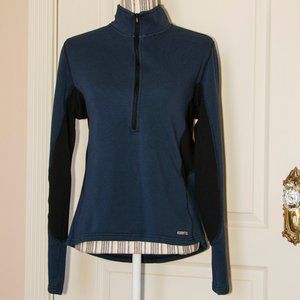 Kerrits Fleece Half Zip Riding Top M Admiral Blue